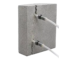 Epoxy polyurethane and cementitious injection resins for concrete crack repair